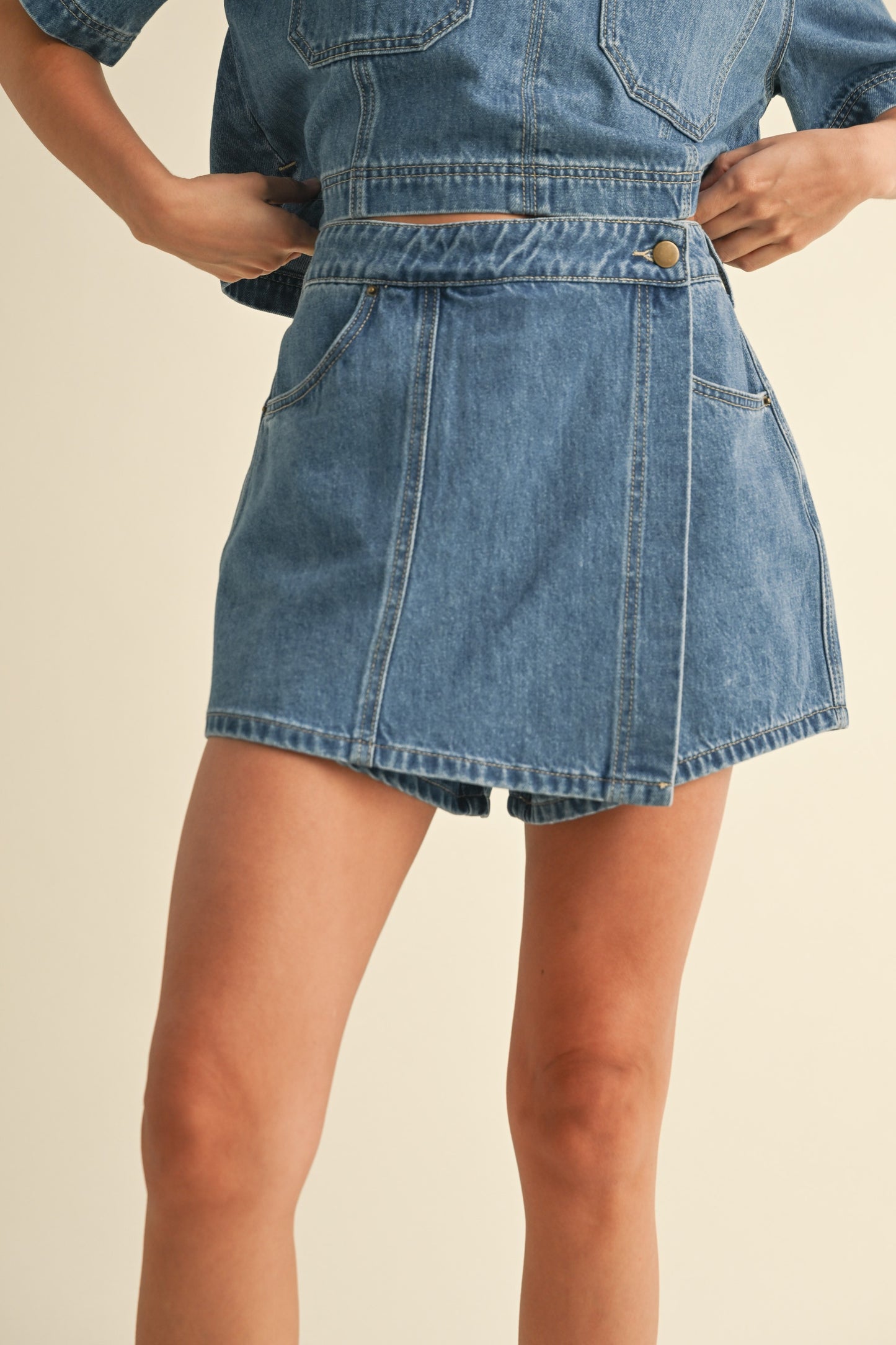 Selena Denim Skort