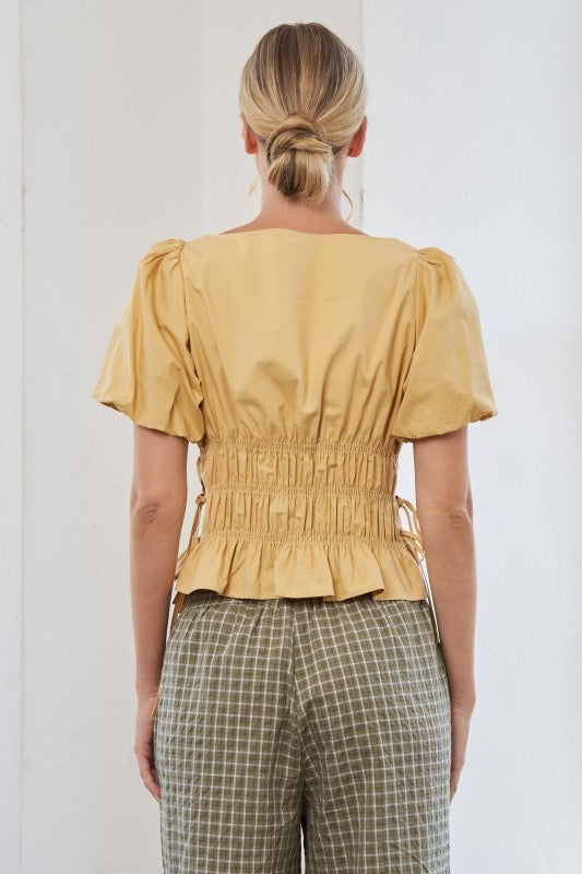 Waldorf Top- Mustard