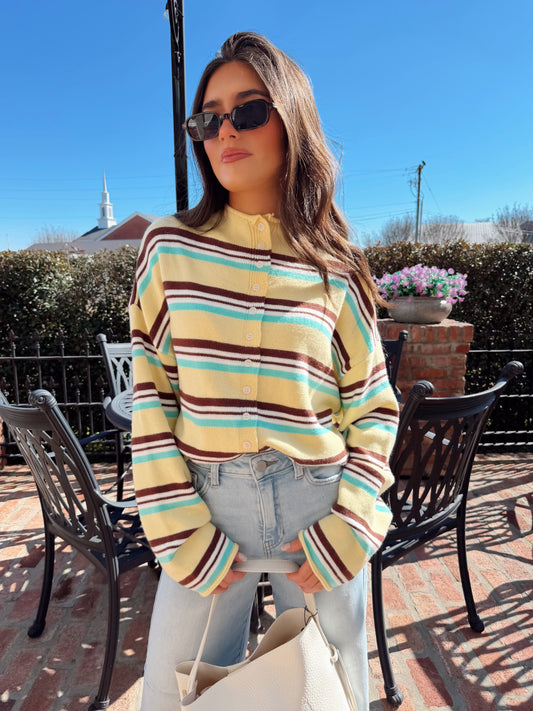 The Sunny Stripe Cardigan