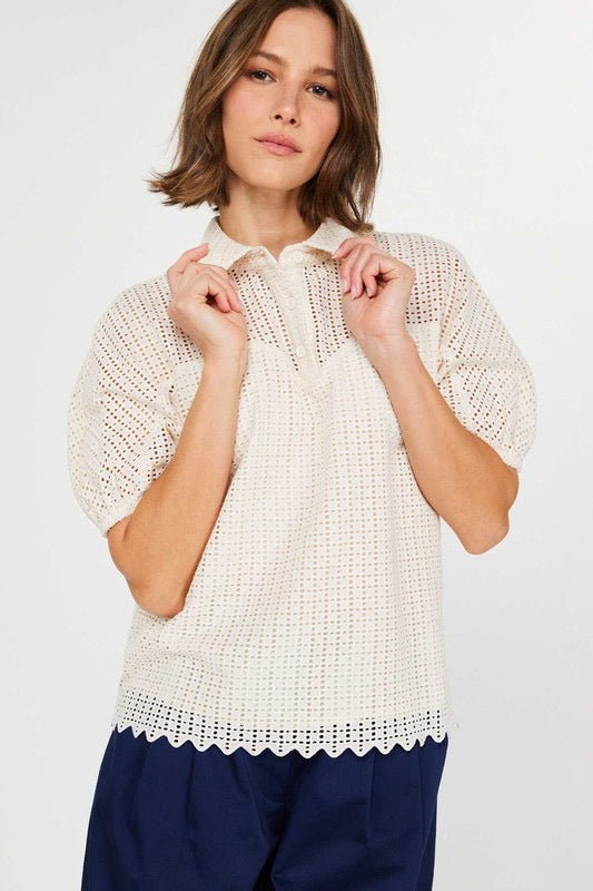 Carlee Crochet Blouse