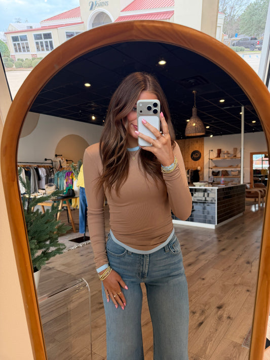 Avery Top - Taupe