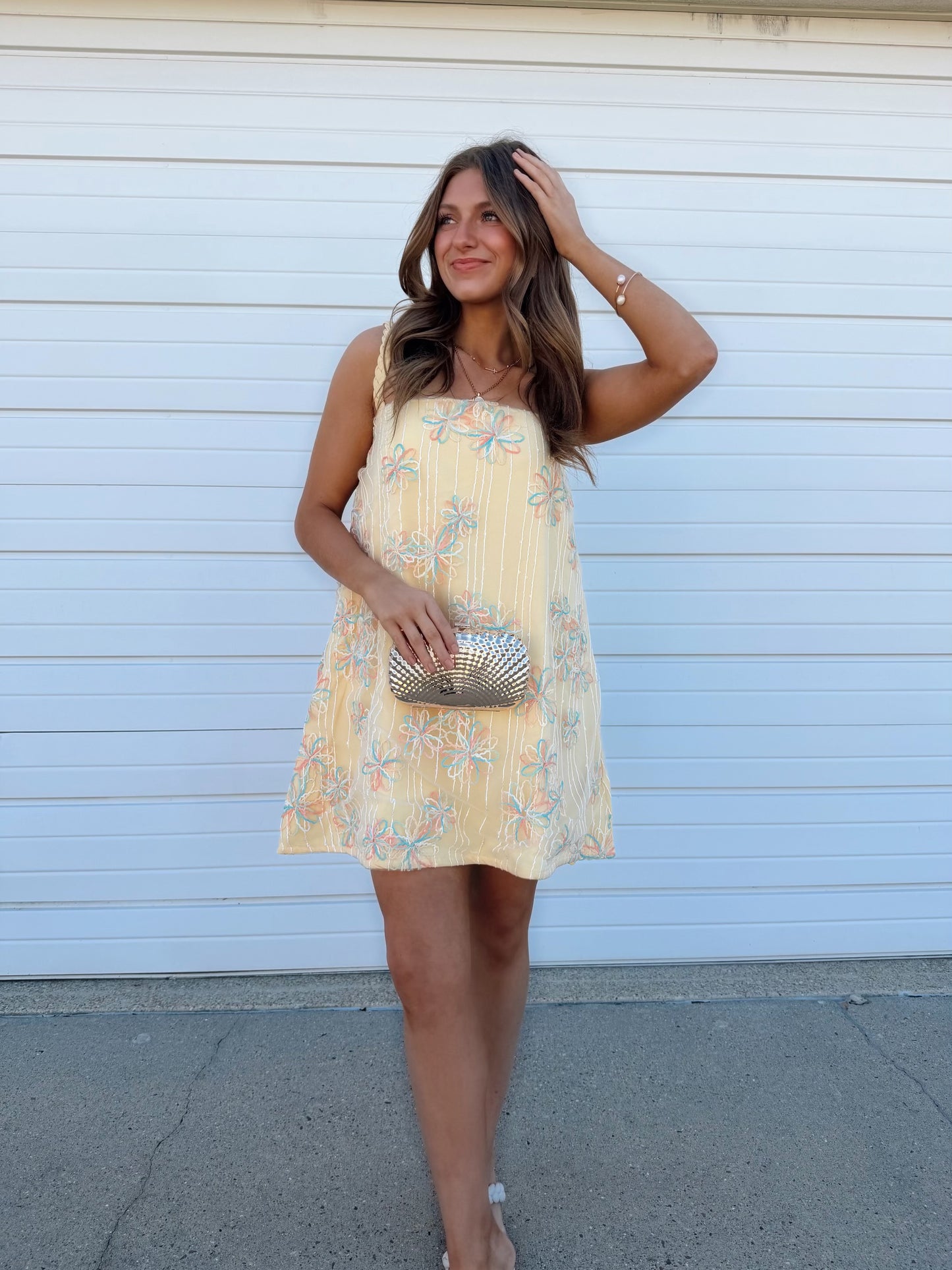 Lemon Blossom Mini Dress