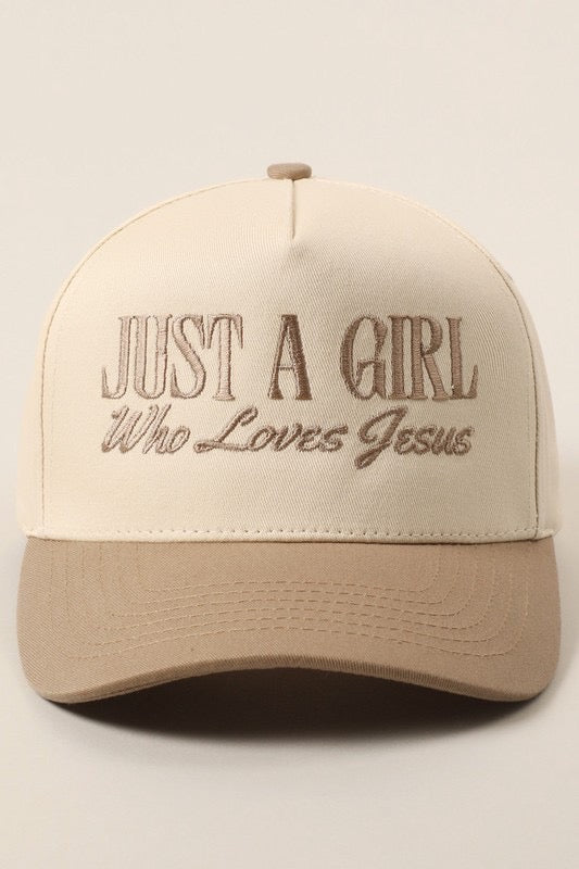 Just A Girl Who Loves Jesus Hat