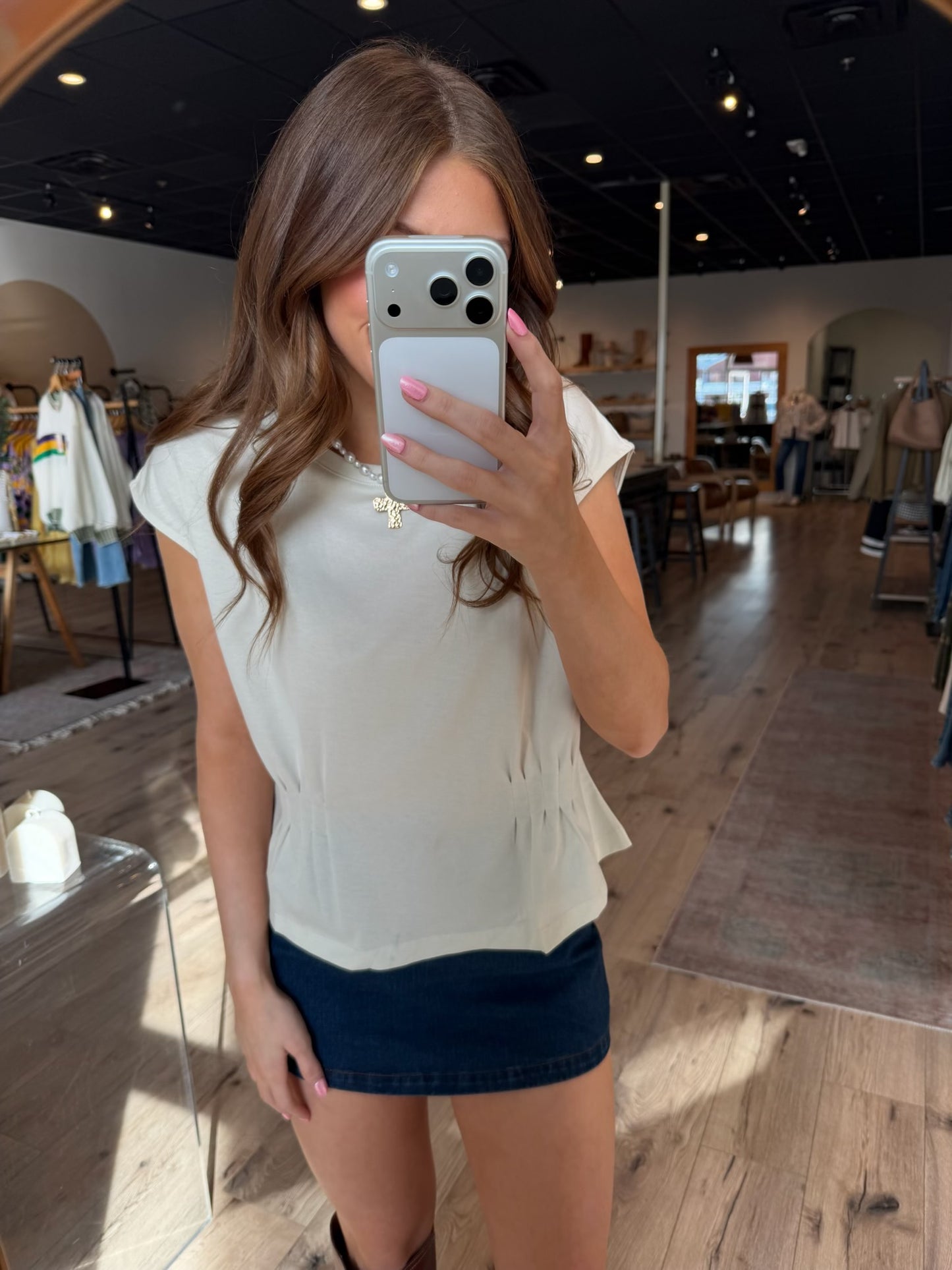 Mila Cap Sleeve Top