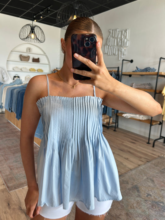 The Mila Peplum Tank