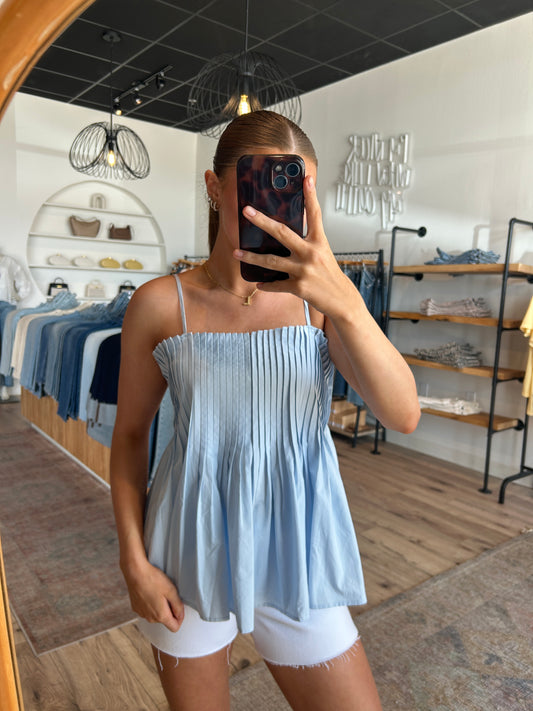 The Mila Peplum Tank