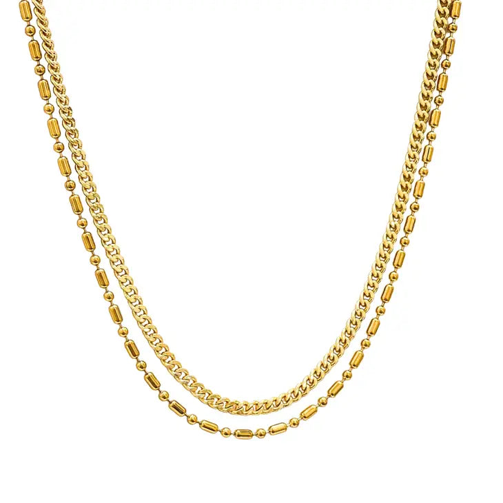 BG Double Barrel Necklace