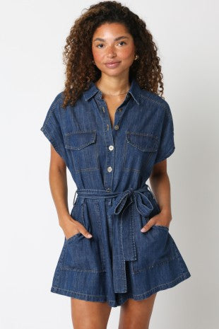 Head Over Boots Denim Dress