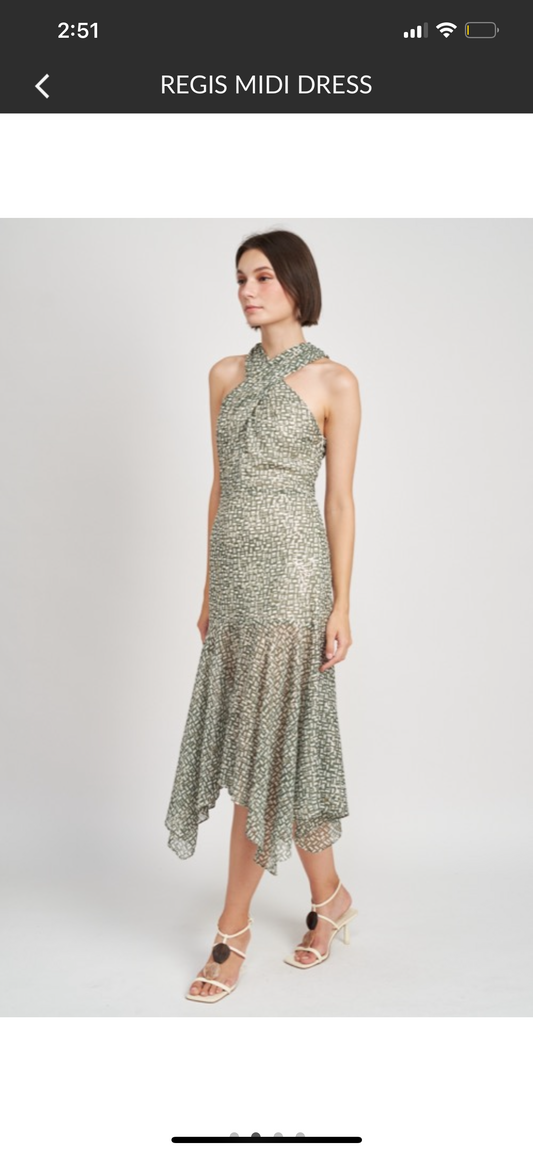 Paisley Halter Dress