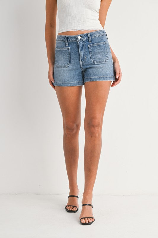 Makenah Patch Pocket Shorts