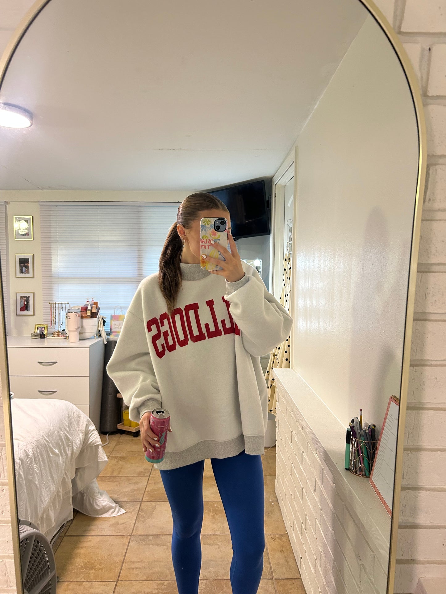 Bulldogs Reversible Mock Neck Sweatshirt