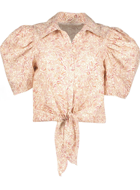 Rosetta Tie Front Top