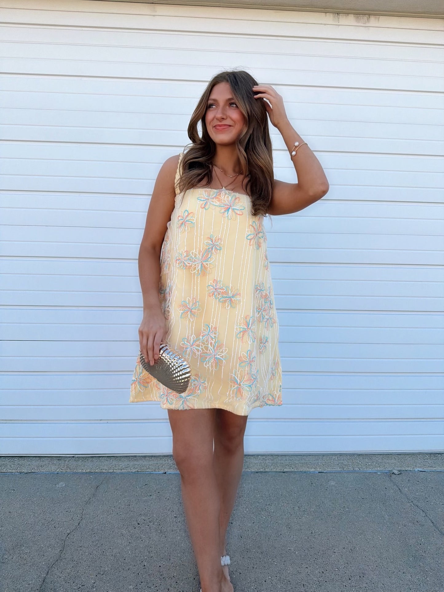 Lemon Blossom Mini Dress