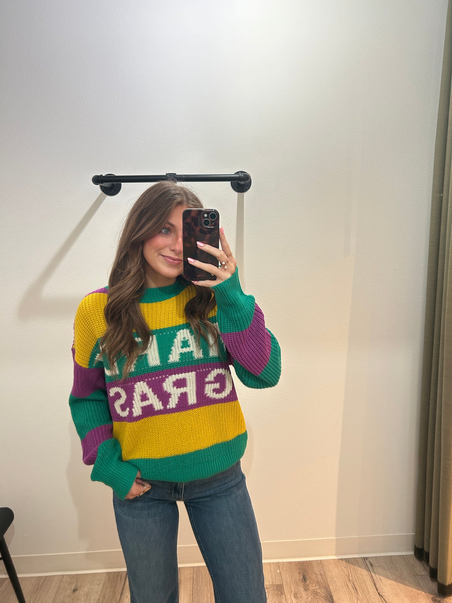 The Mardi Gras Sweater