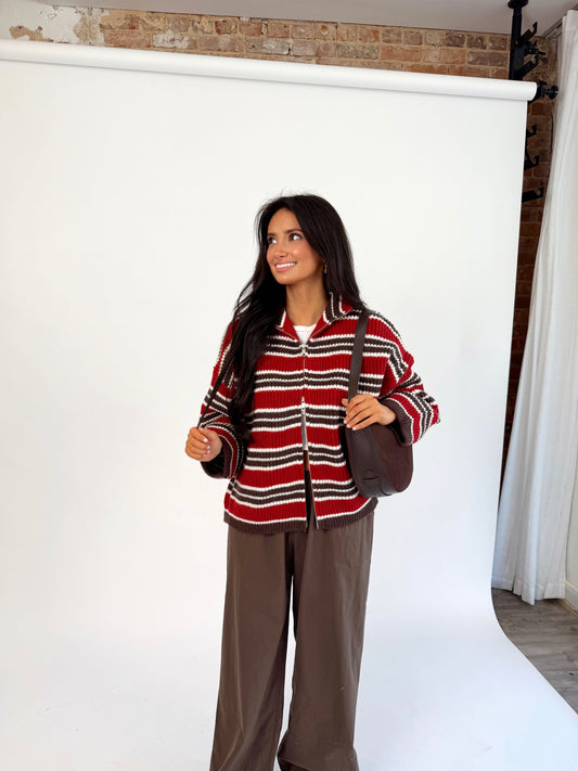 Frankie Striped Cardigan