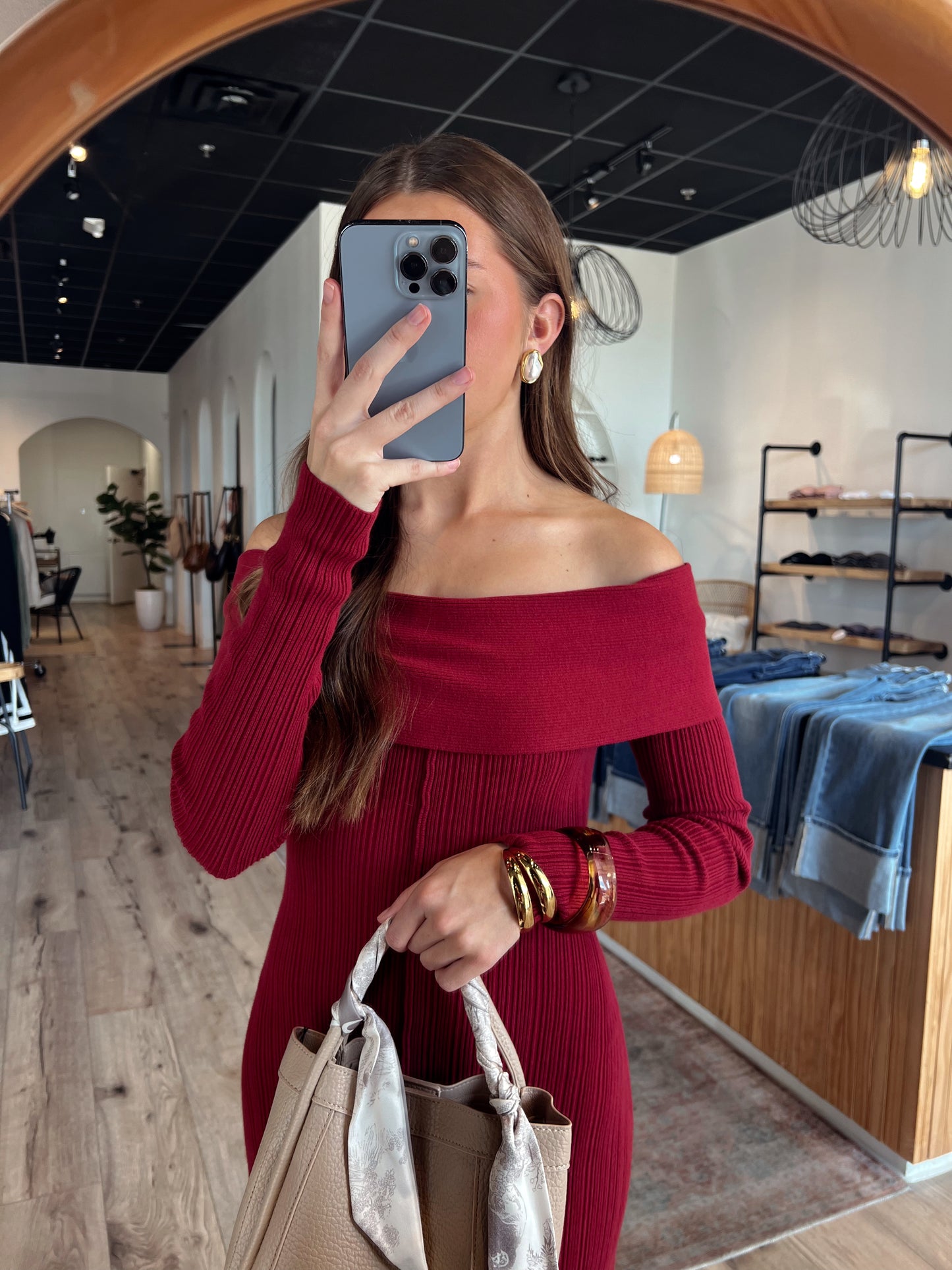 Anya Dress-Wine