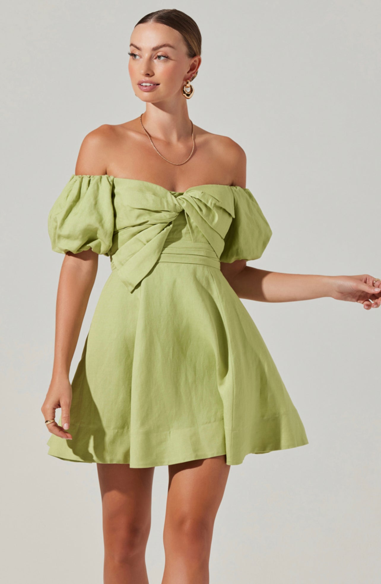 ula off-shoulder mini dress Solace London, Ula Mini Dress Wedding Dress Save 63%