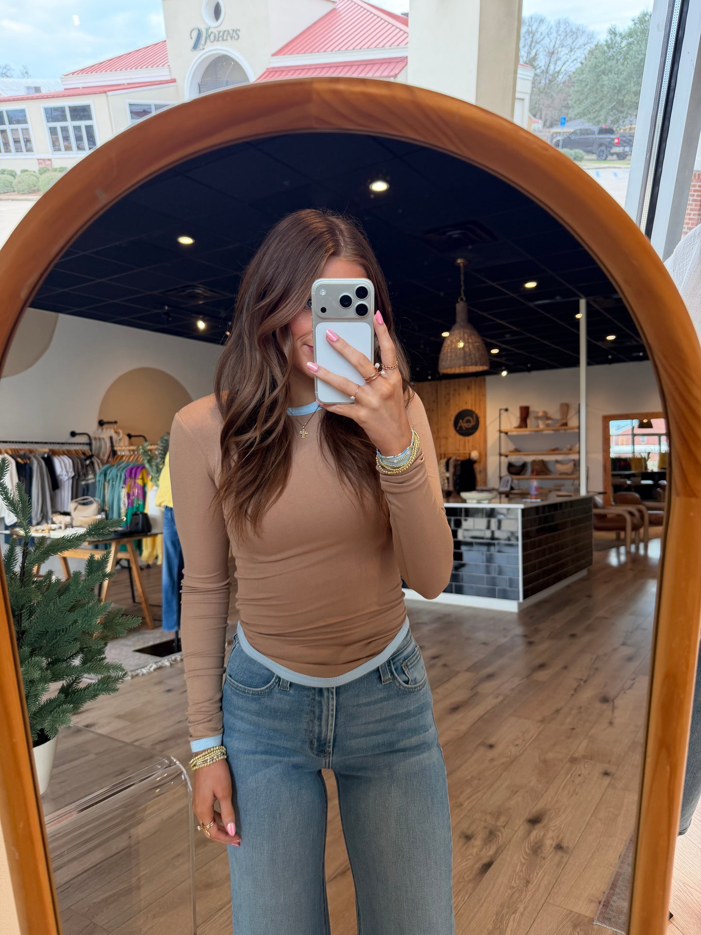 Avery Top - Taupe