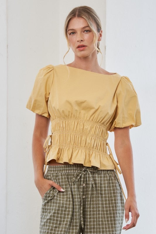 Waldorf Top- Mustard