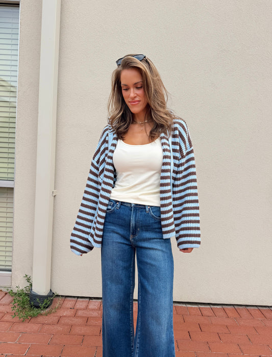Taylor Striped Cardigan