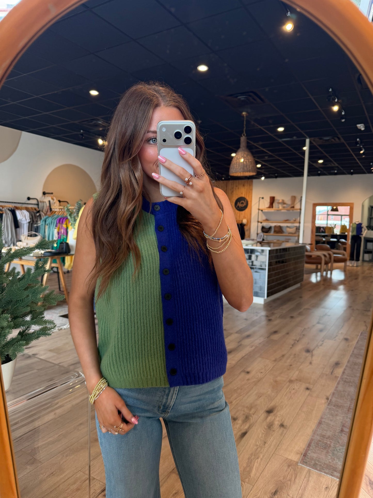 Natalee Top - Blue