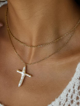 Audrey Cross Necklace