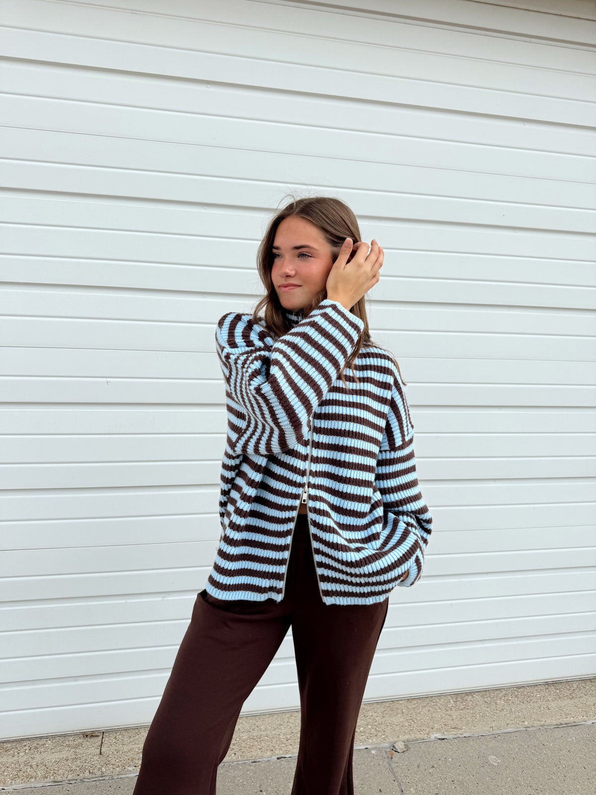 Taylor Striped Cardigan