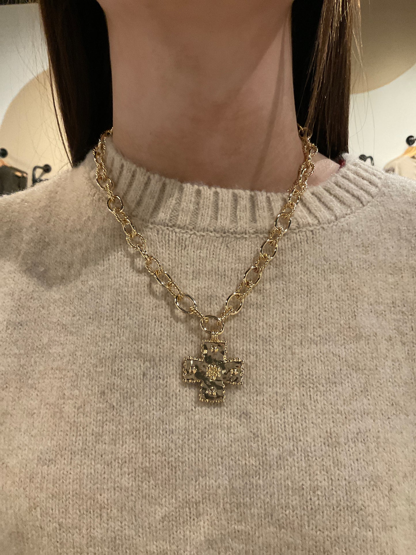 The Golden Cross Necklace