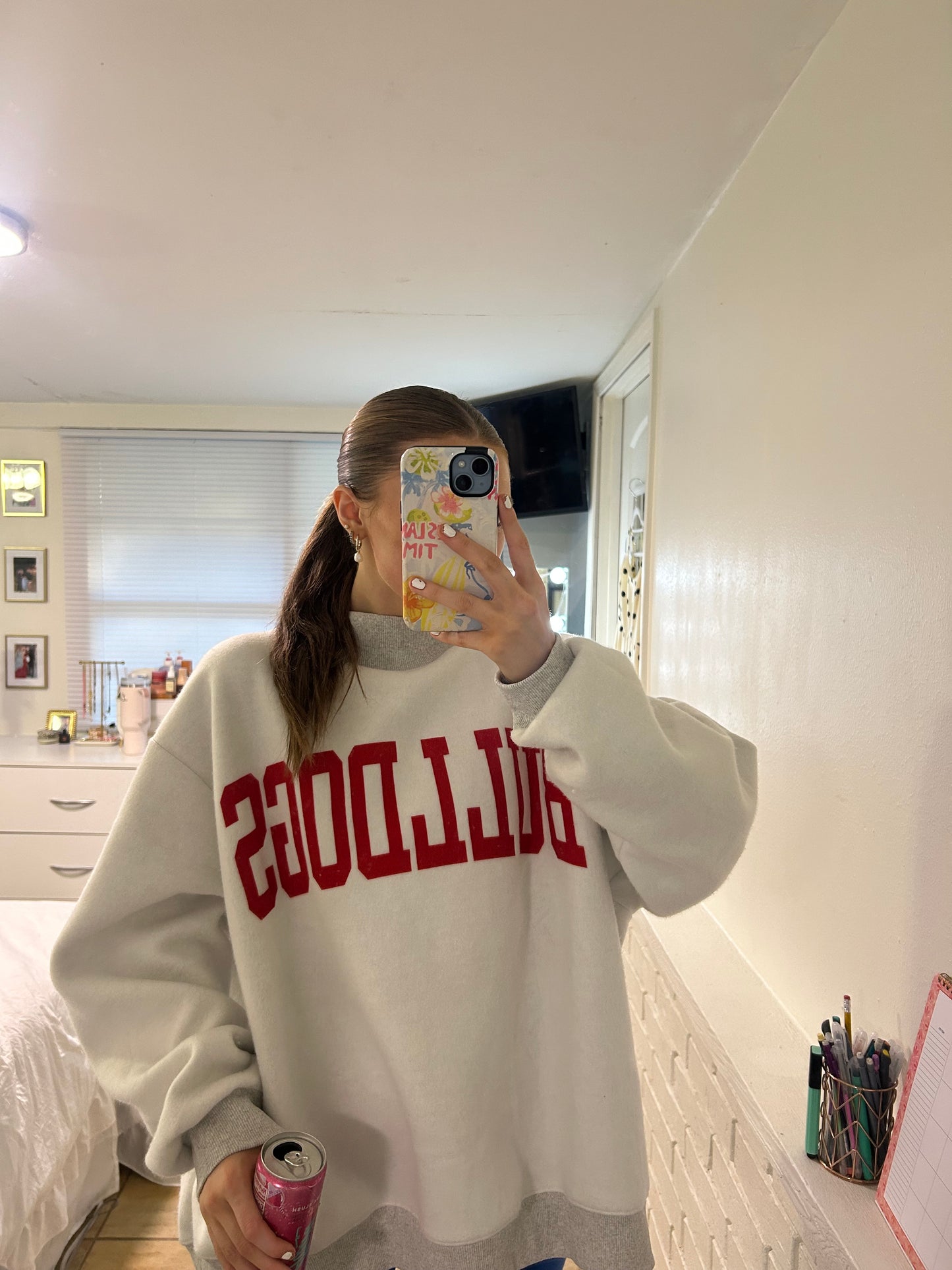 Bulldogs Reversible Mock Neck Sweatshirt