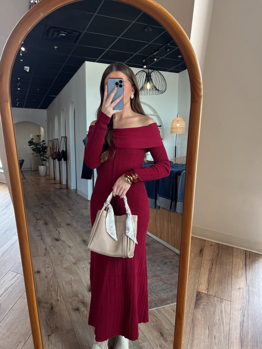 Anya Dress-Wine