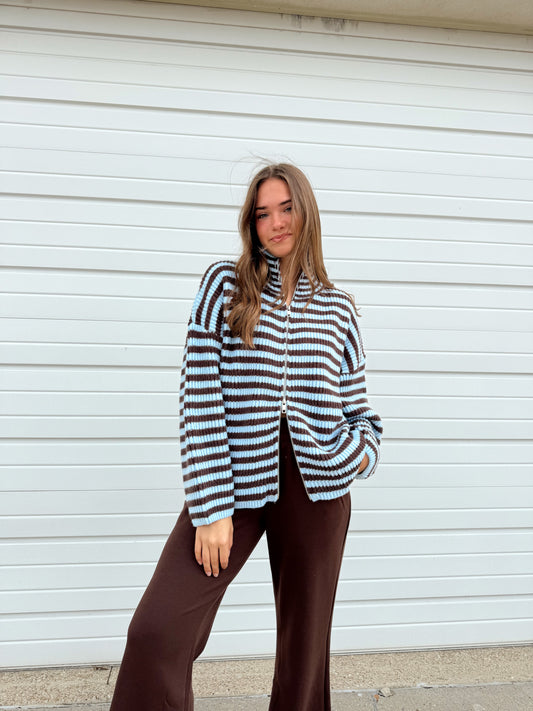 Taylor Striped Cardigan