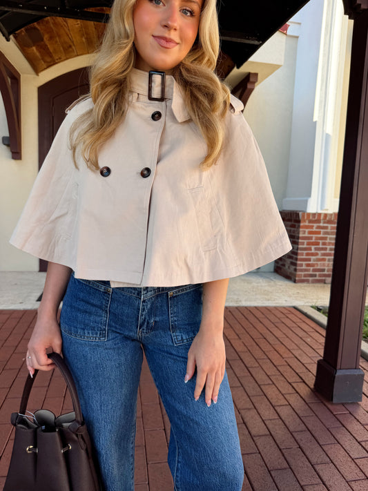 Kamie Cropped Trench