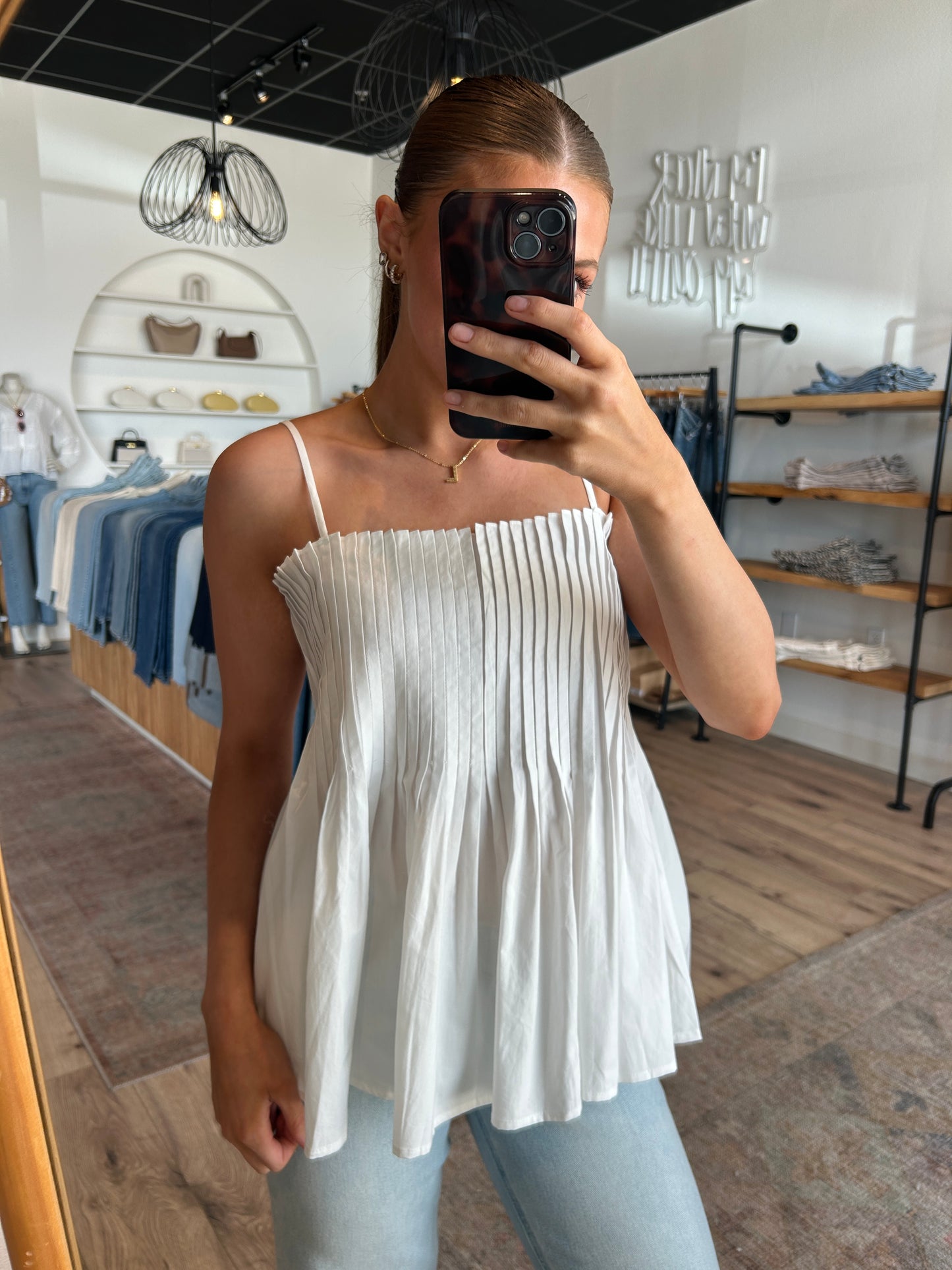 The Mila Peplum Tank
