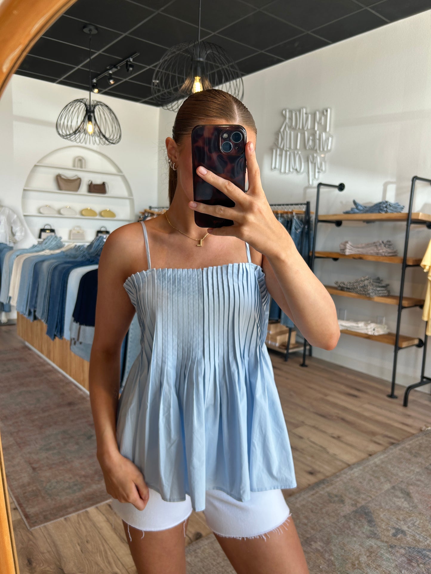 The Mila Peplum Tank