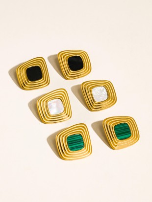 Solenne Square Earrings