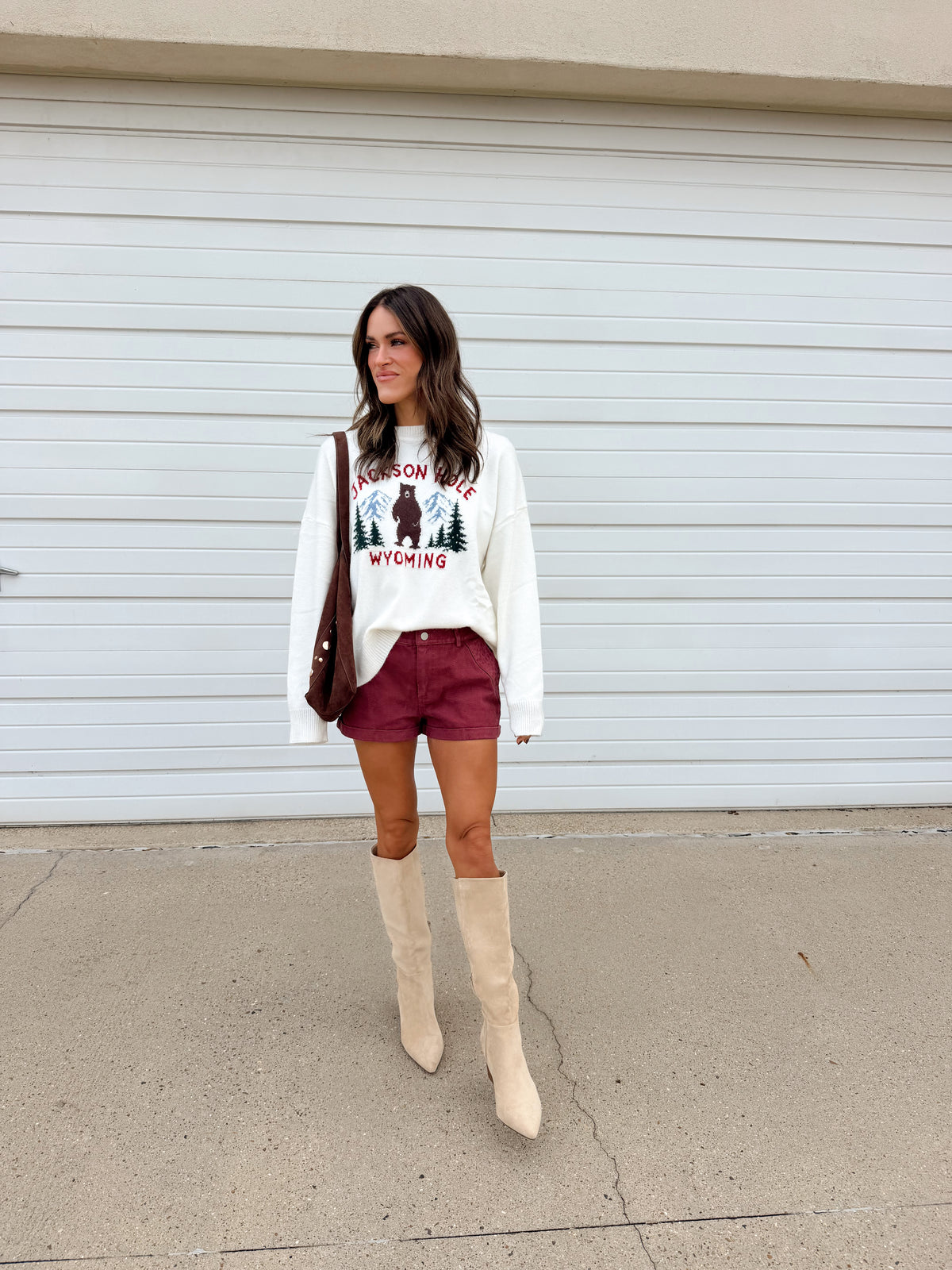 Mallory Maroon Shorts
