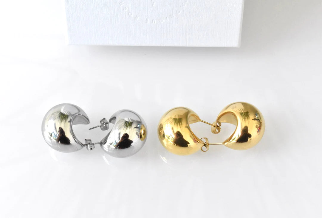 Crescent Huggie Earrings