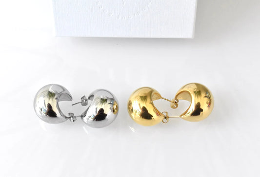 Crescent Huggie Earrings