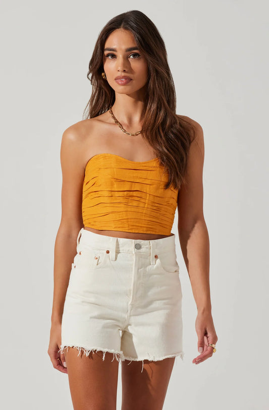 Jessamine Ruched Tube Top.