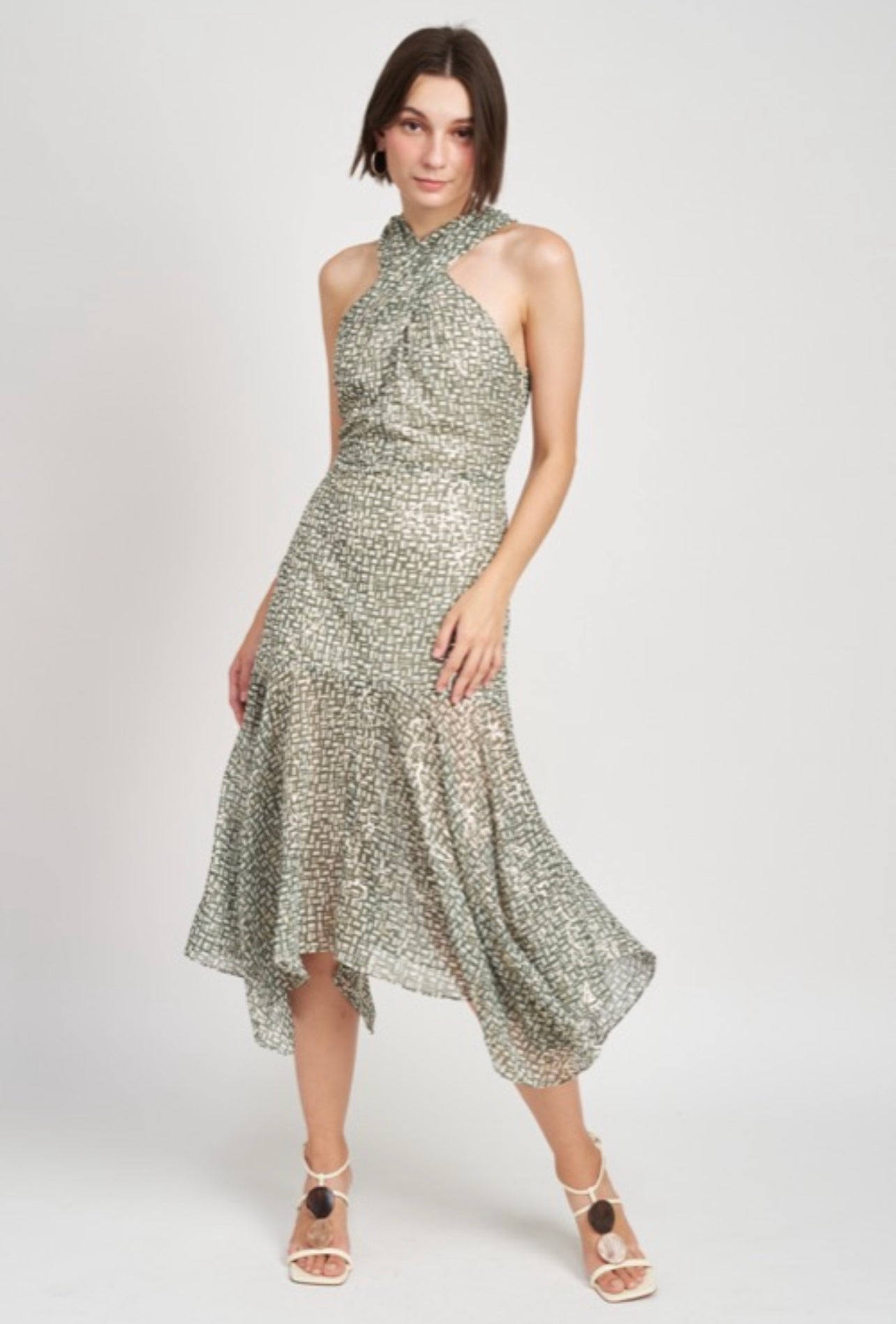 Paisley Halter Dress