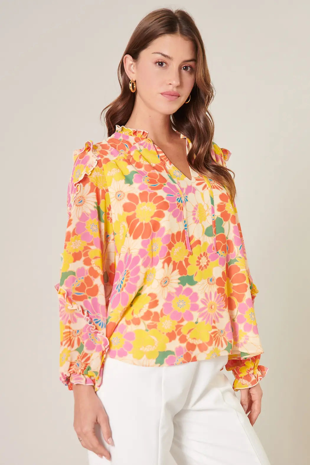 Zippy Tropical Blouse